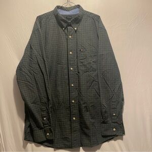Chaps Ralph Lauren Long Sleeve Green Plaid Button Down Shirt Size XXL